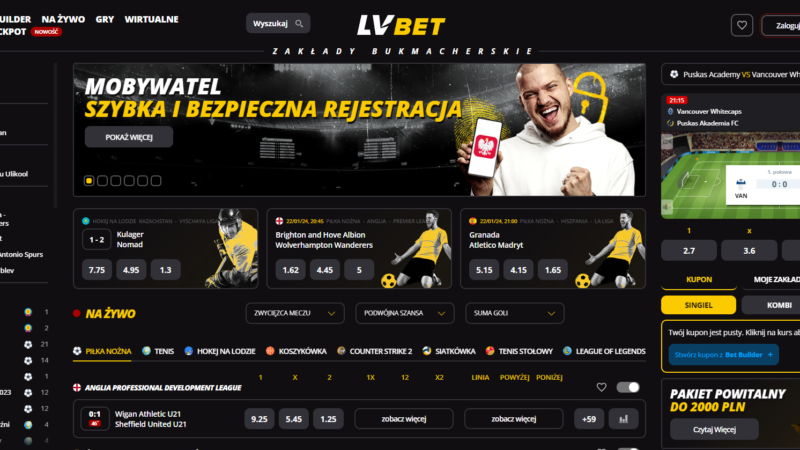 Legalny Bukmacher LV BET – Twoje okno na świat sportu